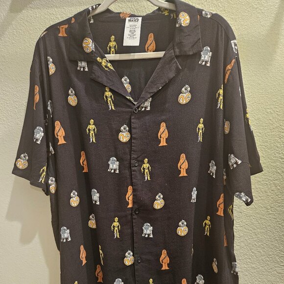 Disney Star Wars "Greatest in the Galaxy" Men's Camp Shirt XXL - Picture 2 of 7